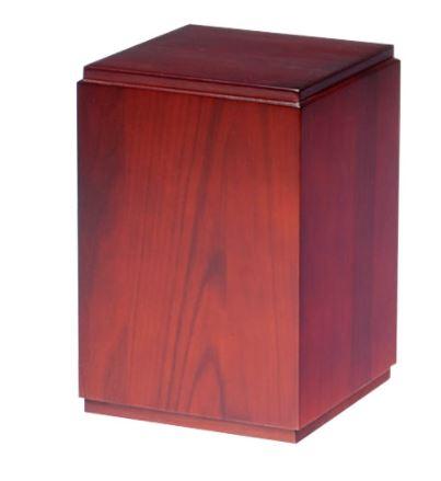 Birch Wood Vertical Cube Urn