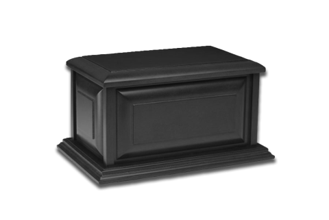 Colonial Black Wood Urn